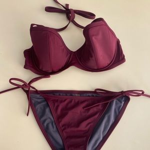 Victoria’s Secret bikini medium maroon underwire